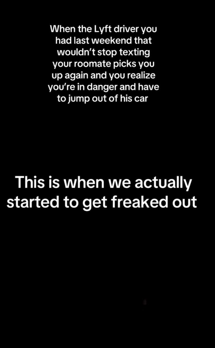 woman in an uber ride